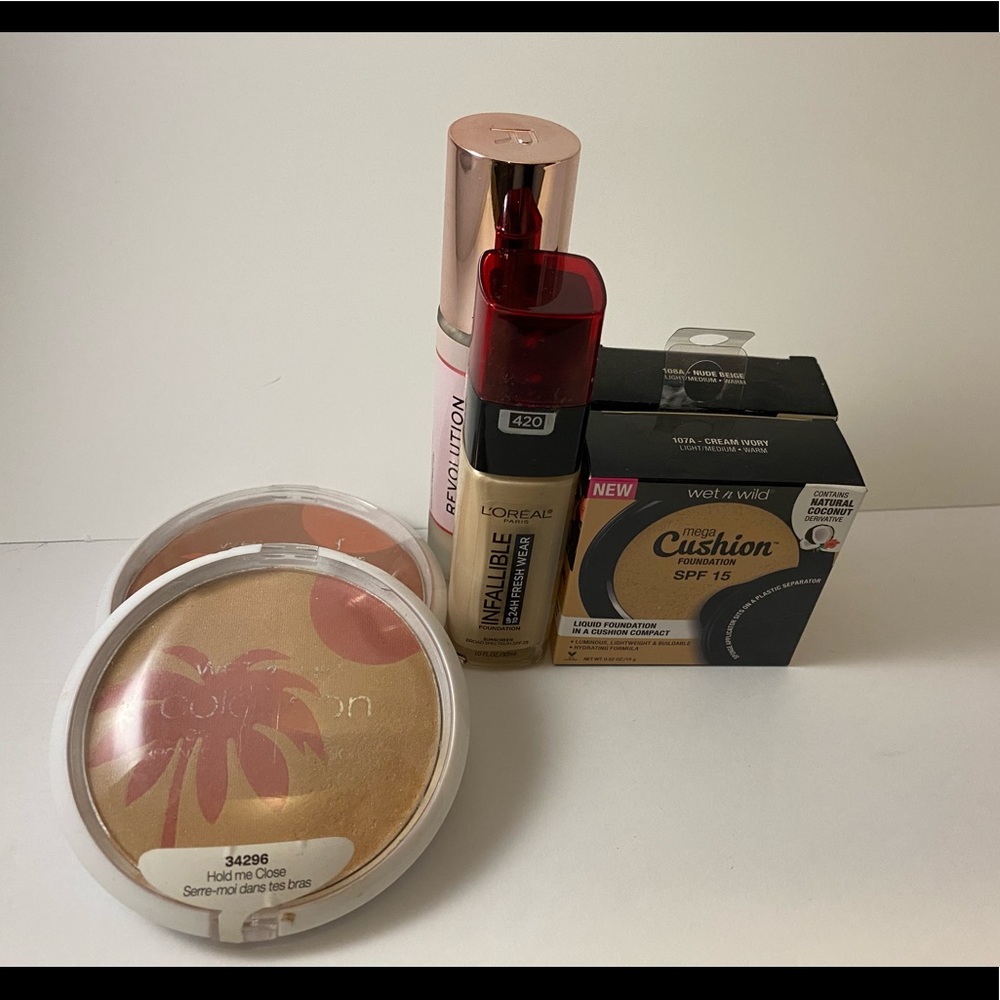 Face product bundle - wet n wild, makeup revolution, l’oreal